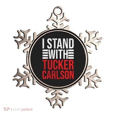 I Stand With Tucker Carlson Vintage Retro Ornament