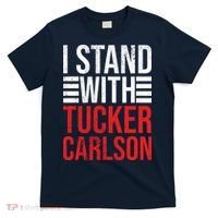 I Stand With Tucker Carlson Vintage Retro T-Shirt thumb 0