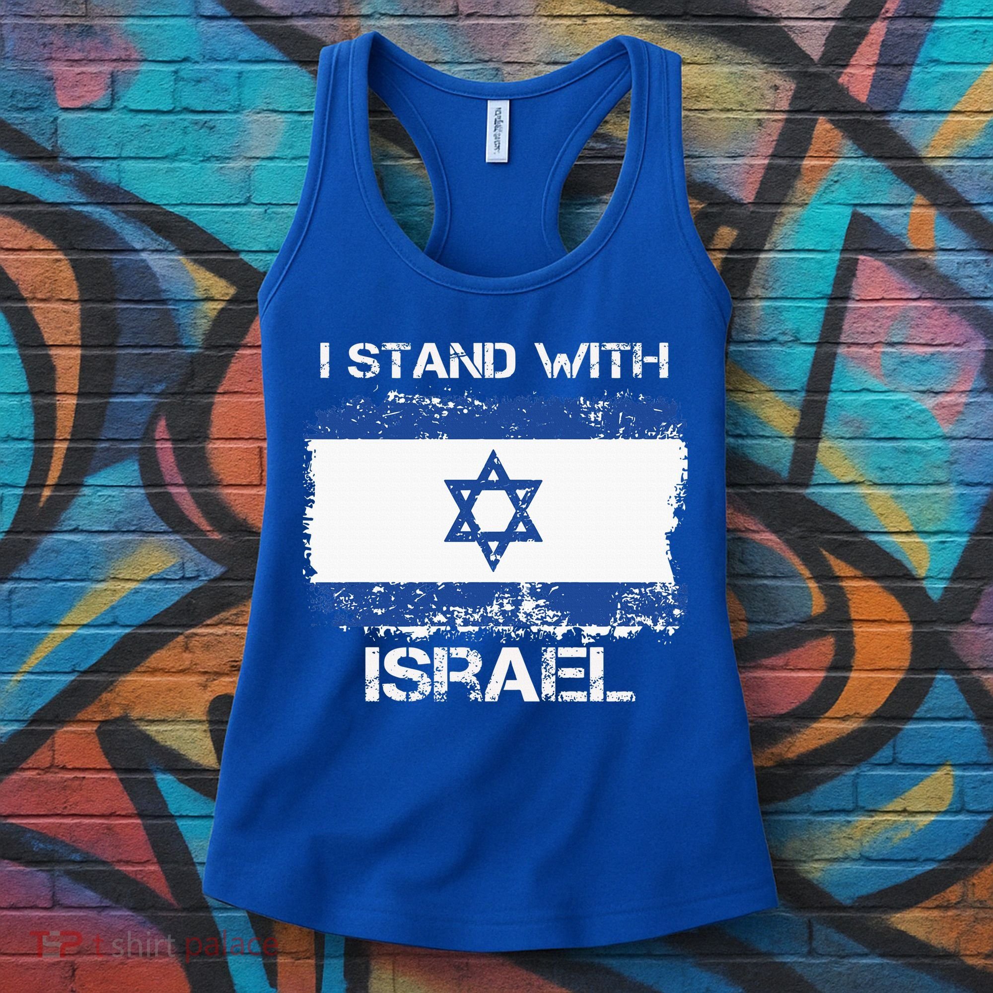 I Stand With Israel Support Israel Love Israeli Brotherhood Women's Tank Top