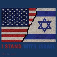 I Stand With Israel Patriotic Usa And Israel Flag Mousepad thumb 1
