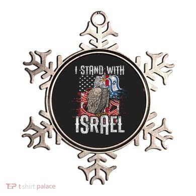 I Stand With Israel Vintage Eagle Us Flag Ornament
