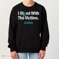 I Stand With The Victims Sexual Assault Awareness Gift Women's Sweatshirt thumb 0