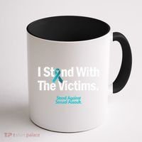 I Stand With The Victims Sexual Assault Awareness Gift Coffee Mug thumb 1