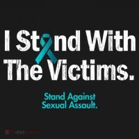 I Stand With The Victims Sexual Assault Awareness Gift Women's Hoodie thumb 2