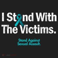 I Stand With The Victims Sexual Assault Awareness Gift Hat thumb 2