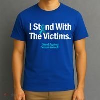 I Stand With The Victims Sexual Assault Awareness Gift T-Shirt thumb 3