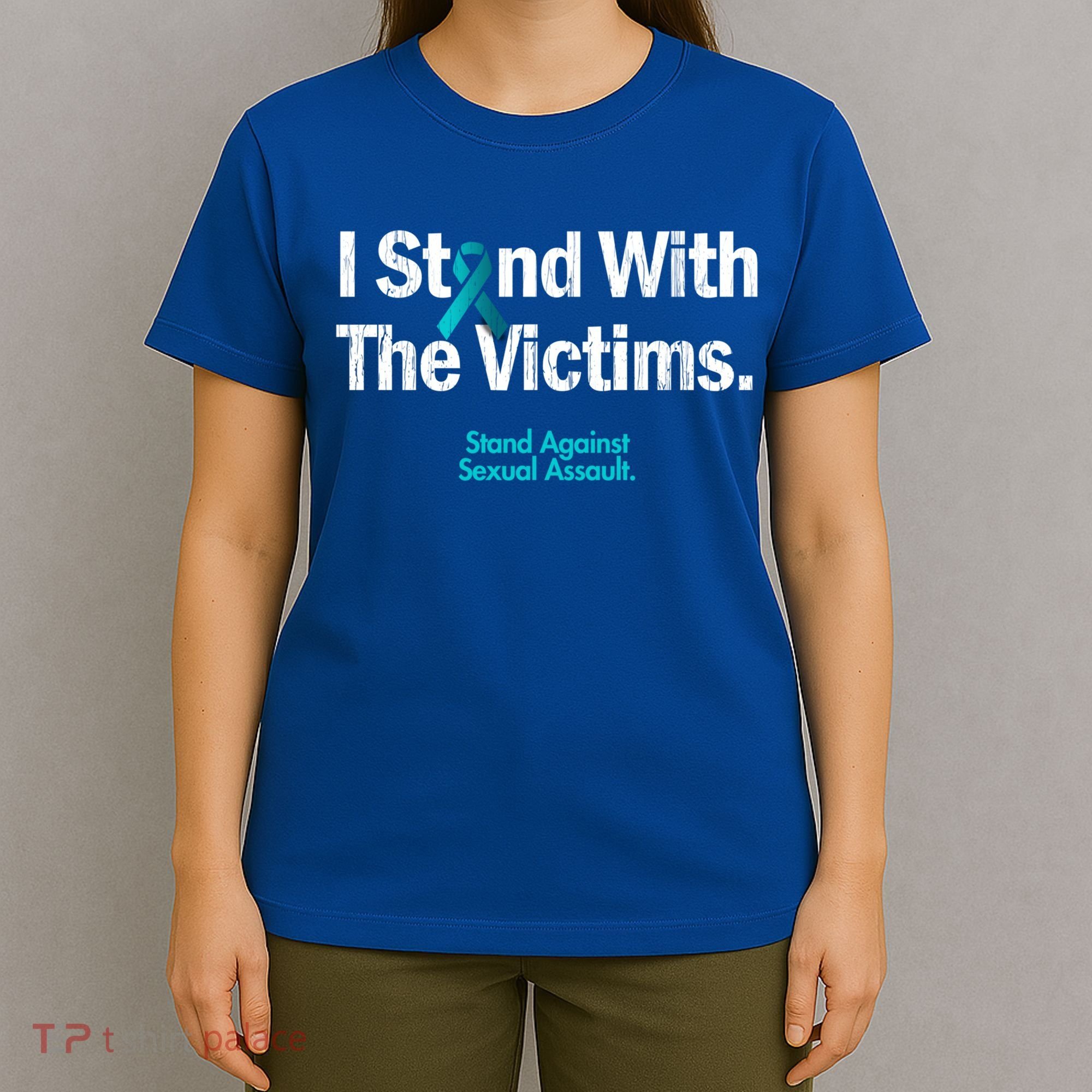 I Stand With The Victims Sexual Assault Awareness Gift T-Shirt
