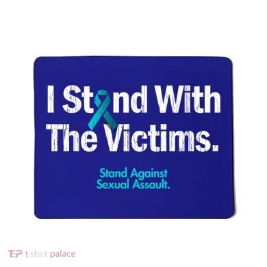 I Stand With The Victims Sexual Assault Awareness Gift Mousepad