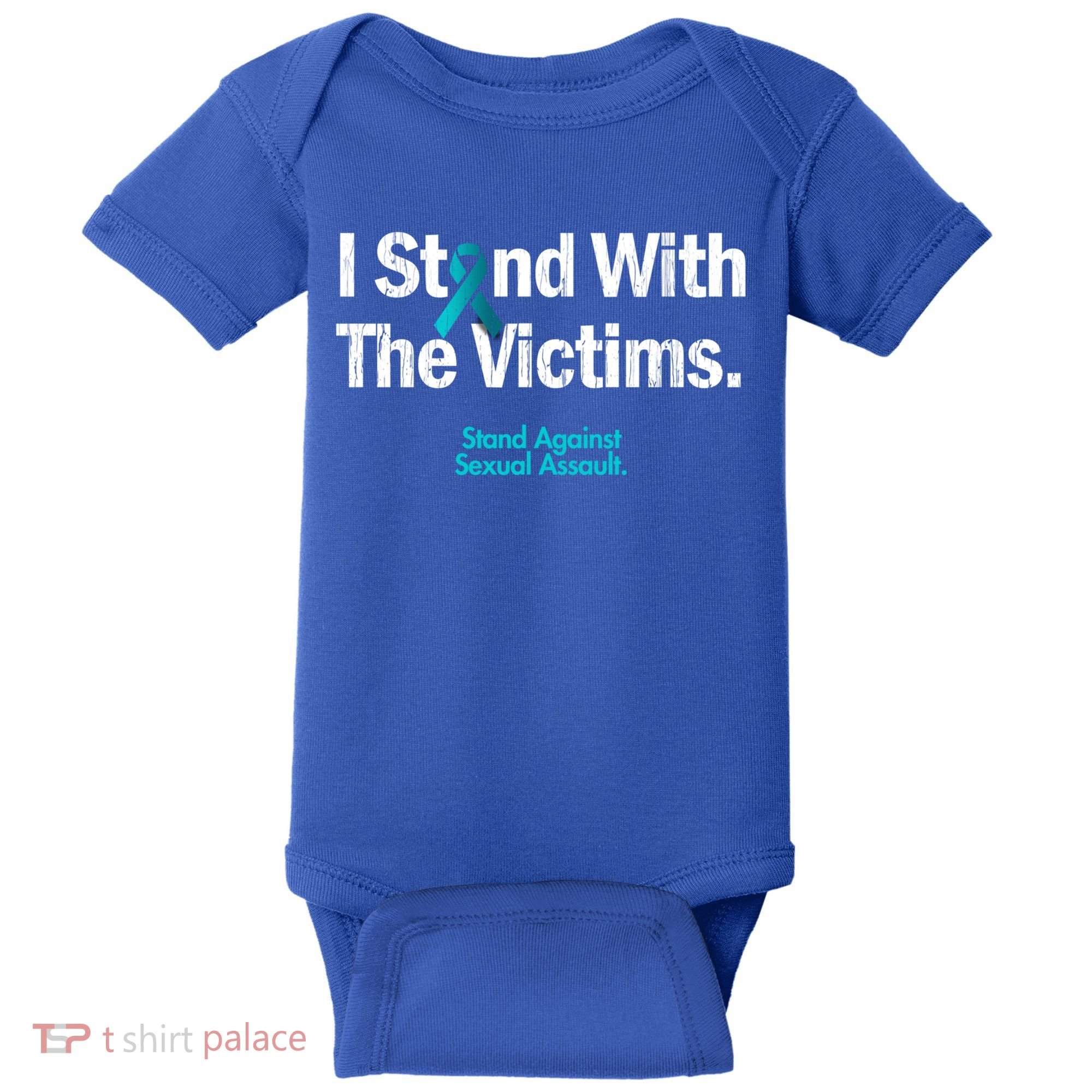 I Stand With The Victims Sexual Assault Awareness Gift Baby Bodysuit
