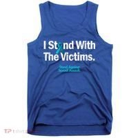 I Stand With The Victims Sexual Assault Awareness Gift Tank Top thumb 0