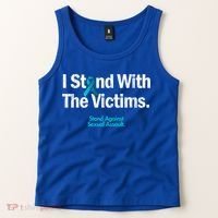 I Stand With The Victims Sexual Assault Awareness Gift Tank Top thumb 2