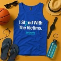 I Stand With The Victims Sexual Assault Awareness Gift Tank Top thumb 4