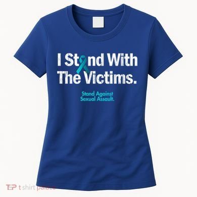 I Stand With The Victims Sexual Assault Awareness Gift Women's T-Shirt
