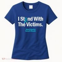 I Stand With The Victims Sexual Assault Awareness Gift Women's T-Shirt thumb 0