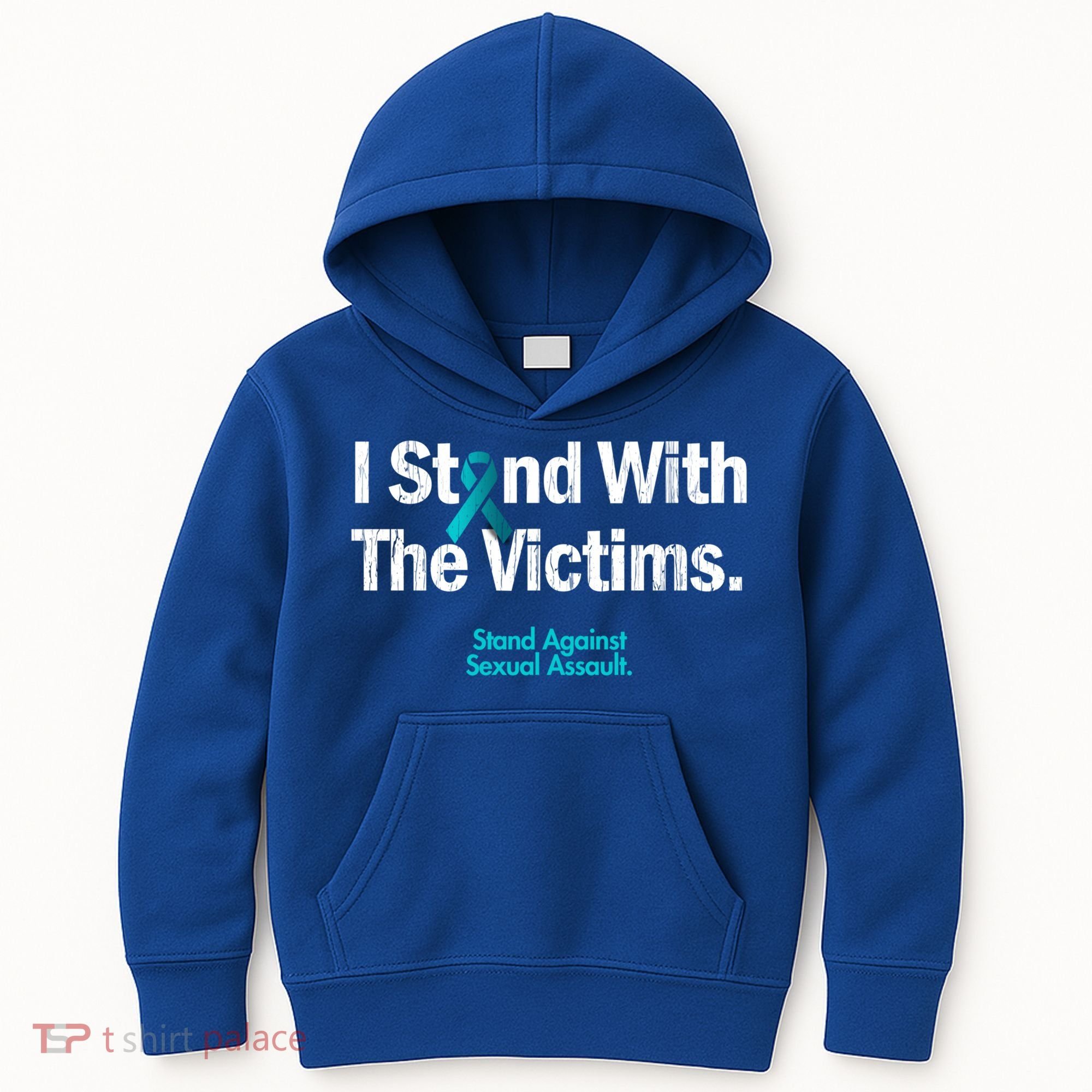 I Stand With The Victims Sexual Assault Awareness Gift Kids Hoodie