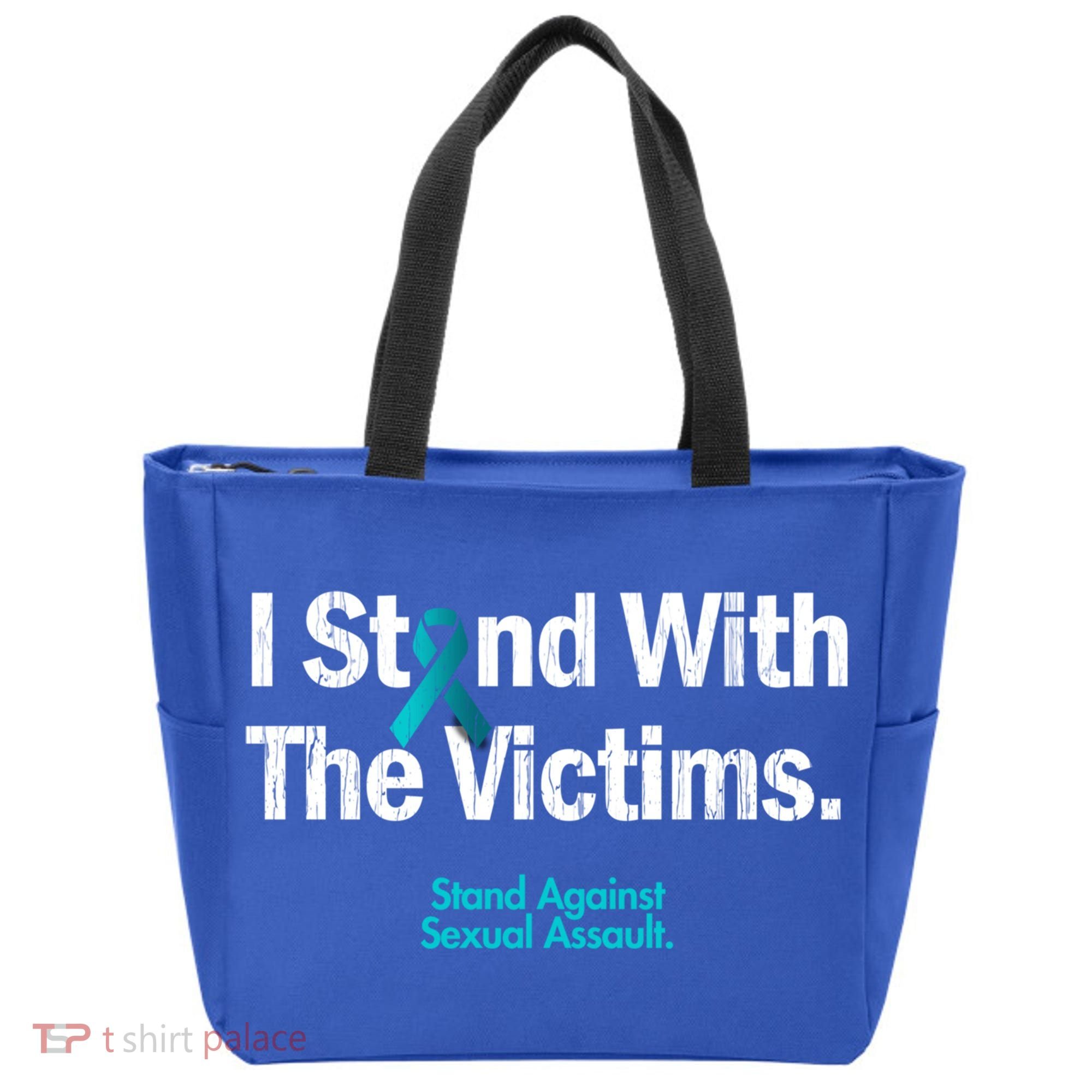 I Stand With The Victims Sexual Assault Awareness Gift Tote Bag
