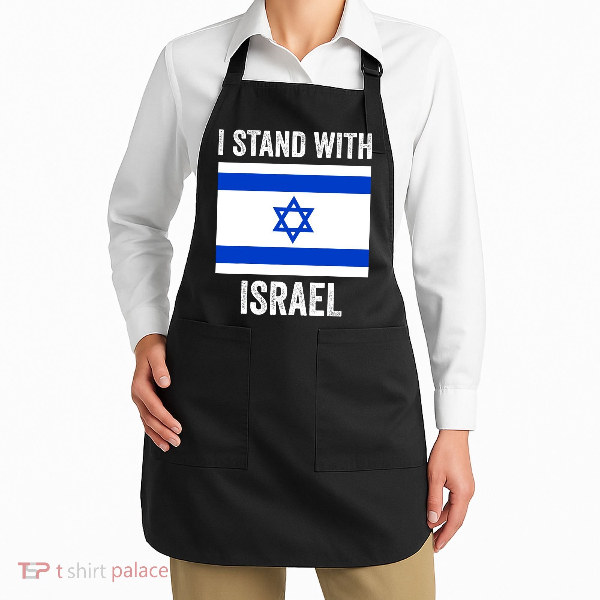 I Stand With Israel Free Israel Apron