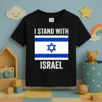 I Stand With Israel Free Israel Toddler T-Shirt thumb 3