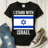 I Stand With Israel Free Israel Women's T-Shirt thumb 3
