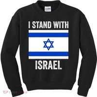 I Stand With Israel Free Israel Kids Sweatshirt thumb 0