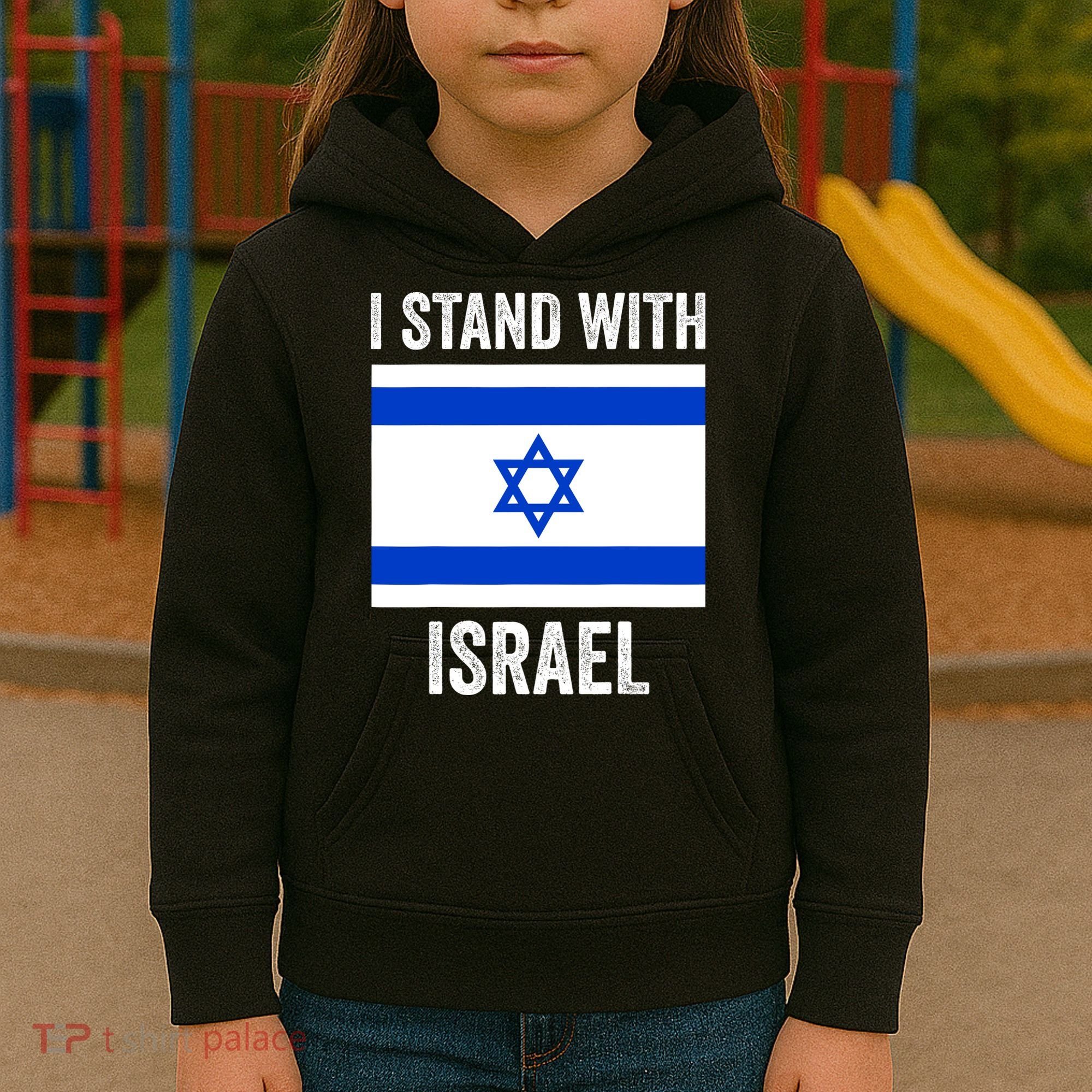 I Stand With Israel Free Israel Kids Hoodie