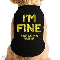 I'm Sarcoma Warrior Cute Gift I Am Fine Gift Doggie Tank thumb 0