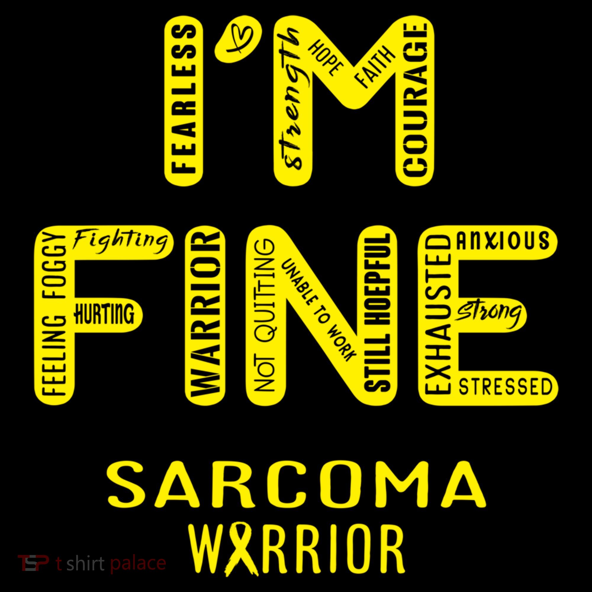I'm Sarcoma Warrior Cute Gift I Am Fine Gift Ornament