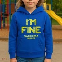 I'm Sarcoma Warrior Cute Gift I Am Fine Gift Kids Hoodie thumb 3
