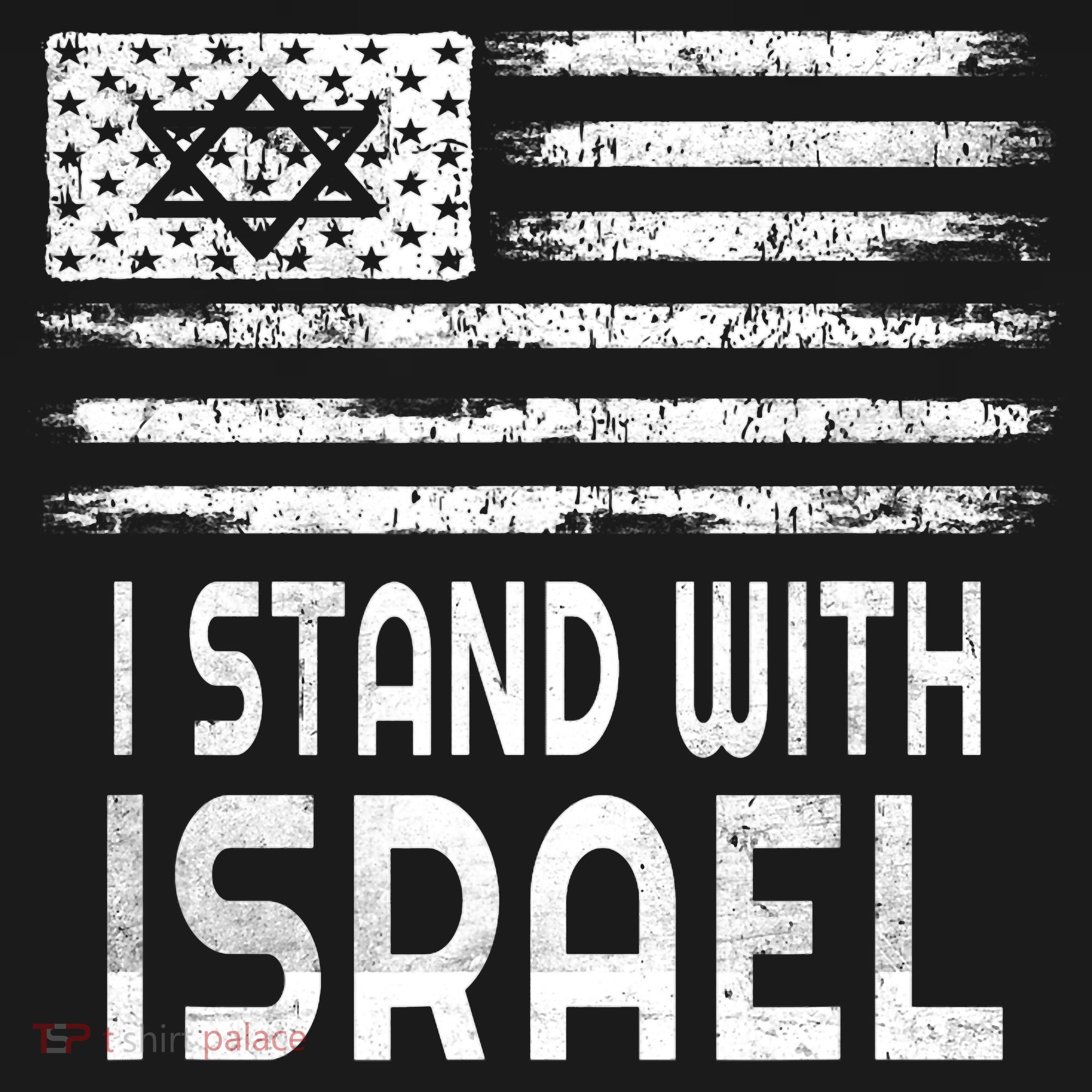 I Stand With Israel America Flag Israel Flag Ornament
