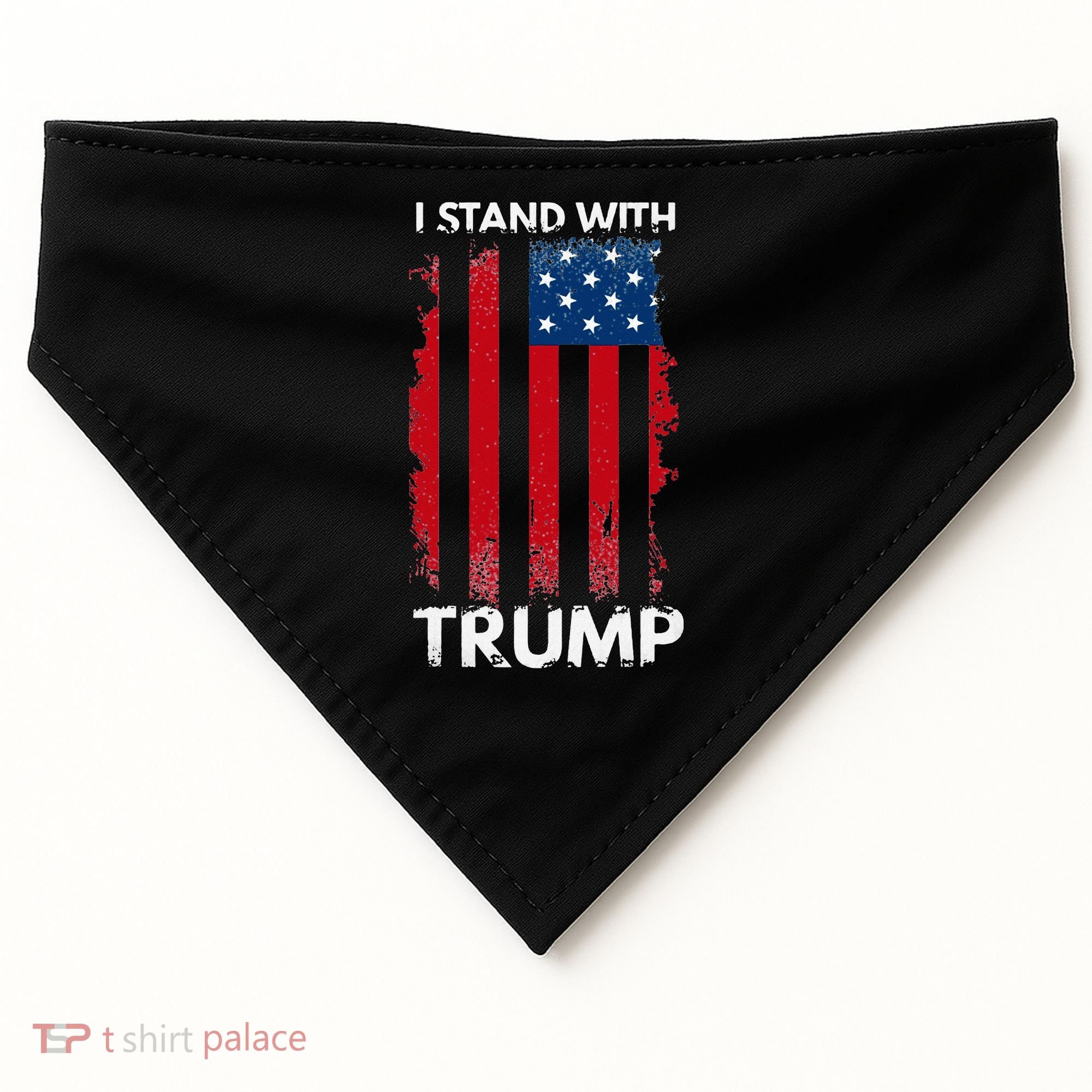 I Stand With Trump Pro Trump USA-Made Doggie Bandana