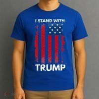 I Stand With Trump Pro Trump T-Shirt thumb 3