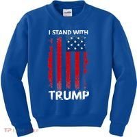 I Stand With Trump Pro Trump Kids Sweatshirt thumb 0