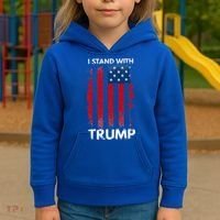 I Stand With Trump Pro Trump Kids Hoodie thumb 3
