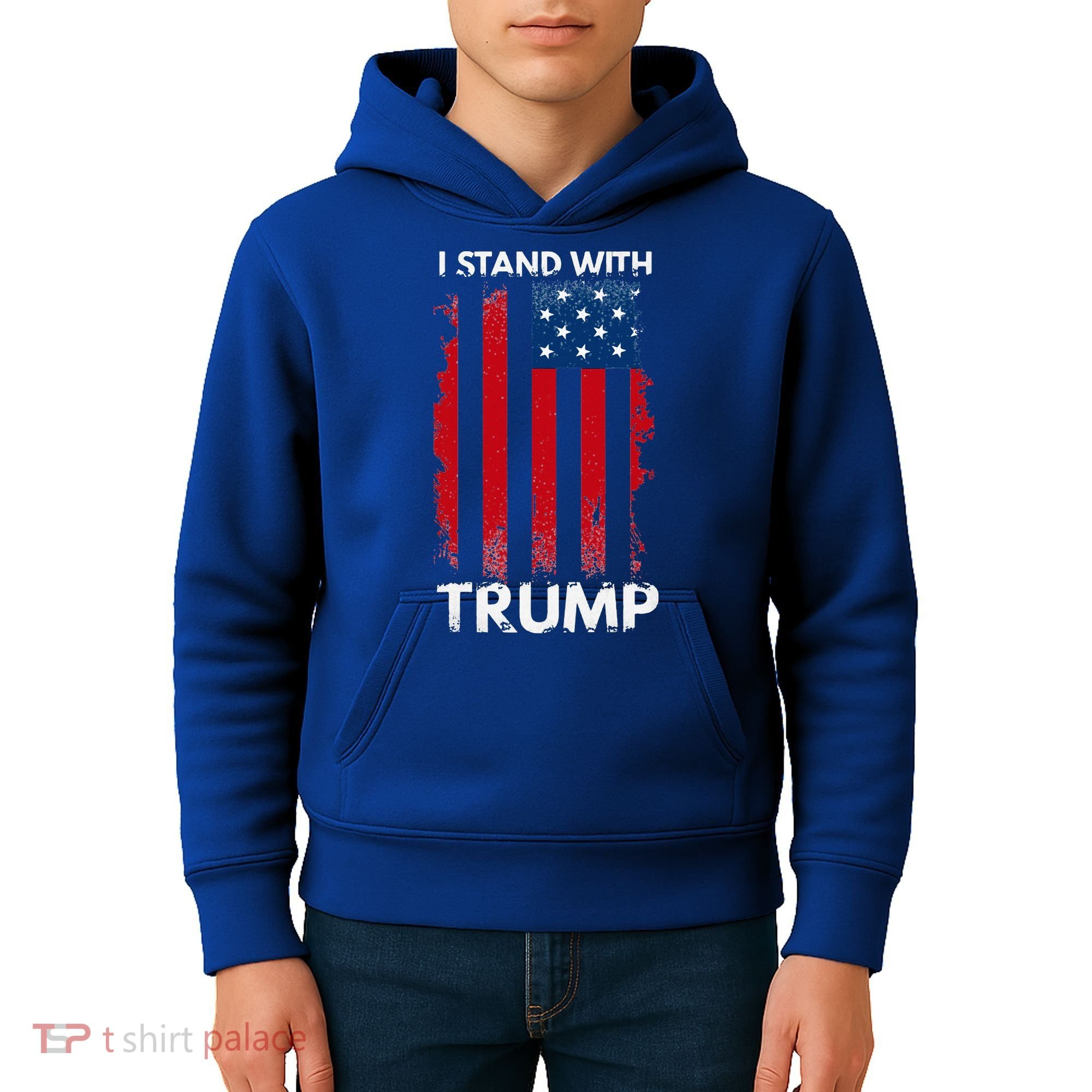 I Stand With Trump Pro Trump Kids Hoodie