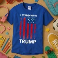 I Stand With Trump Pro Trump Kids T-Shirt thumb 3