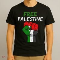 I Stand With Palestine Palestine Flag Free Palestine Gaza T-Shirt thumb 3