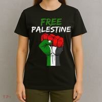 I Stand With Palestine Palestine Flag Free Palestine Gaza T-Shirt thumb 4