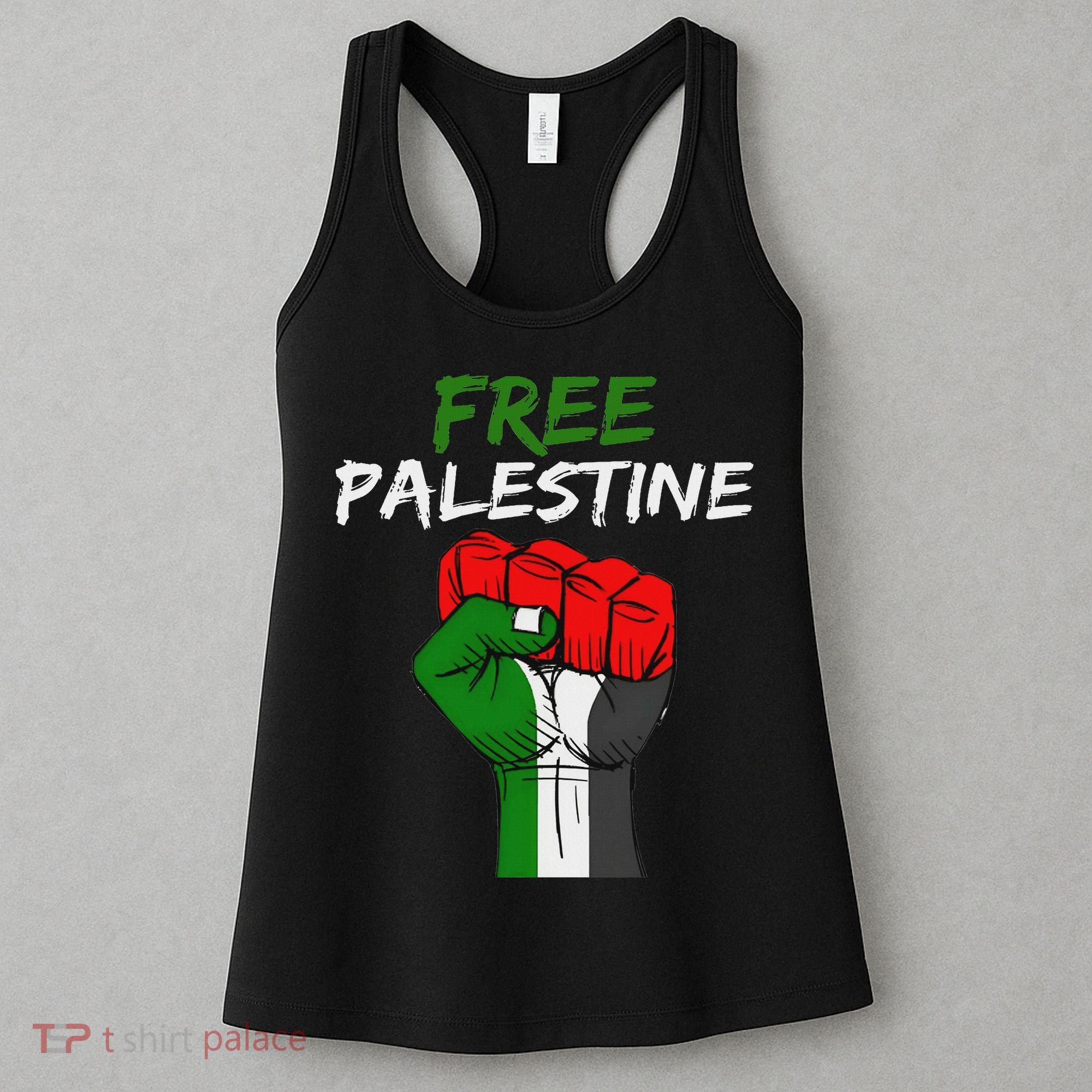 I Stand With Palestine Palestine Flag Free Palestine Gaza Women's Tank Top