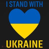 I Stand With Ukraine Ukrainian Flag Gift USA-Made Doggie Bandana thumb 2