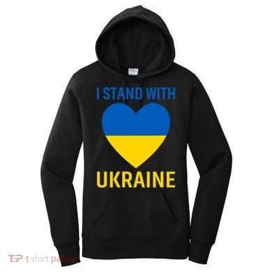 I Stand With Ukraine Ukrainian Flag Gift Women's Hoodie