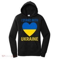 I Stand With Ukraine Ukrainian Flag Gift Women's Hoodie thumb 0