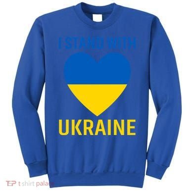 I Stand With Ukraine Ukrainian Flag Gift Sweatshirt