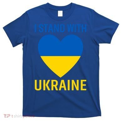 I Stand With Ukraine Ukrainian Flag Gift T-Shirt