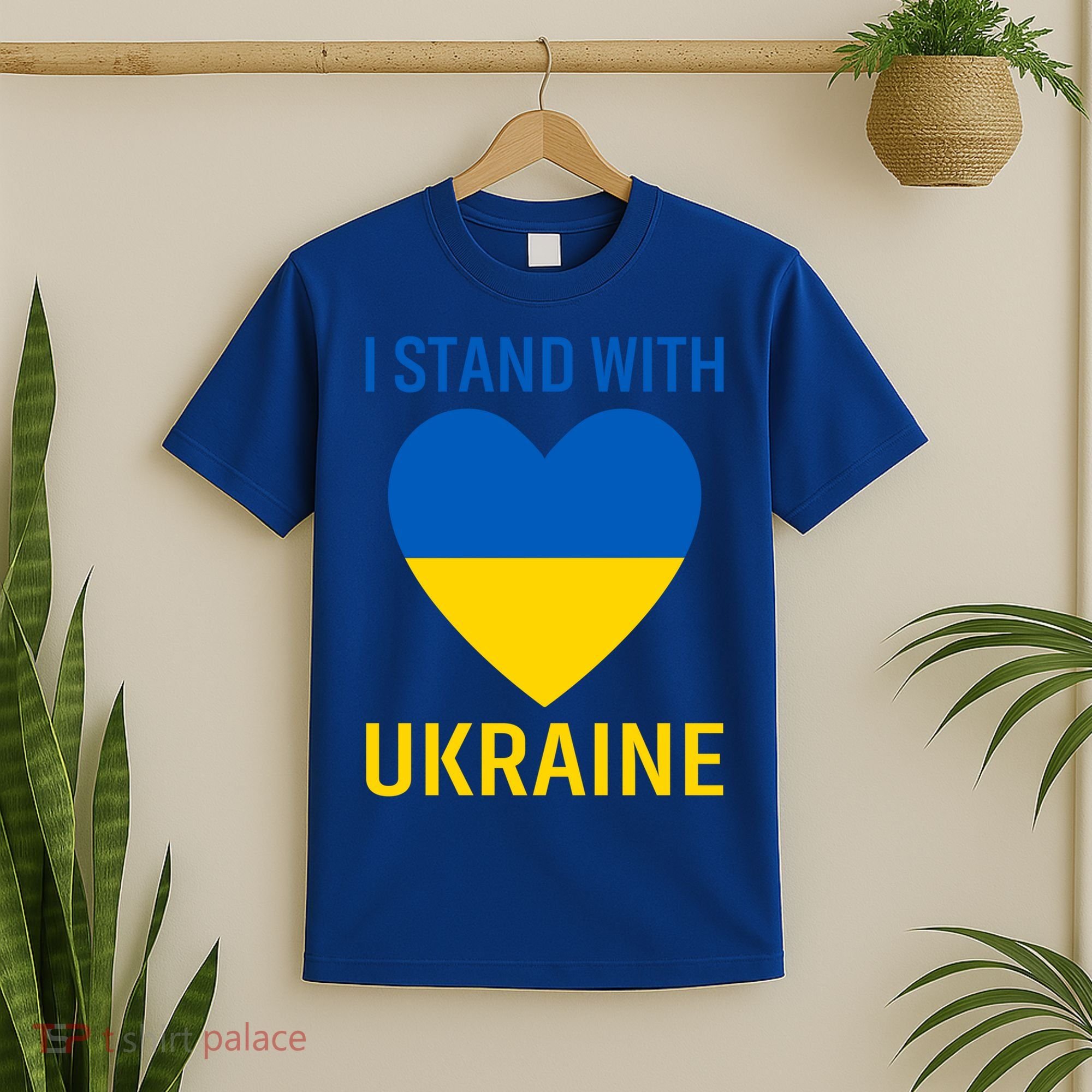 I Stand With Ukraine Ukrainian Flag Gift T-Shirt