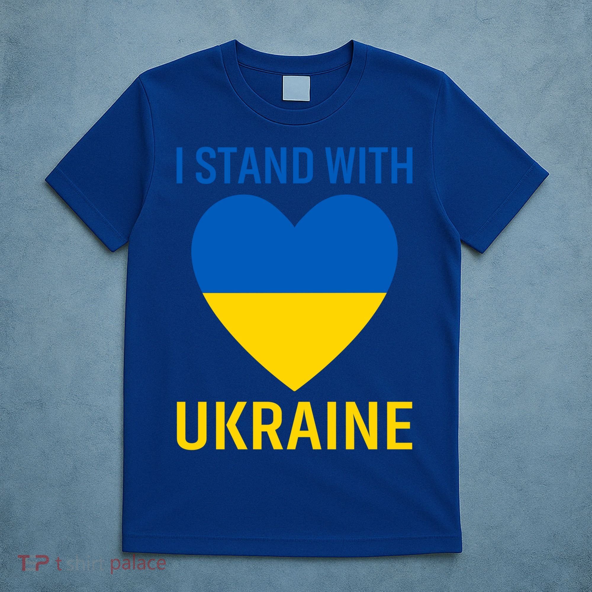 I Stand With Ukraine Ukrainian Flag Gift T-Shirt