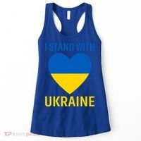 I Stand With Ukraine Ukrainian Flag Gift Women's Tank Top thumb 0