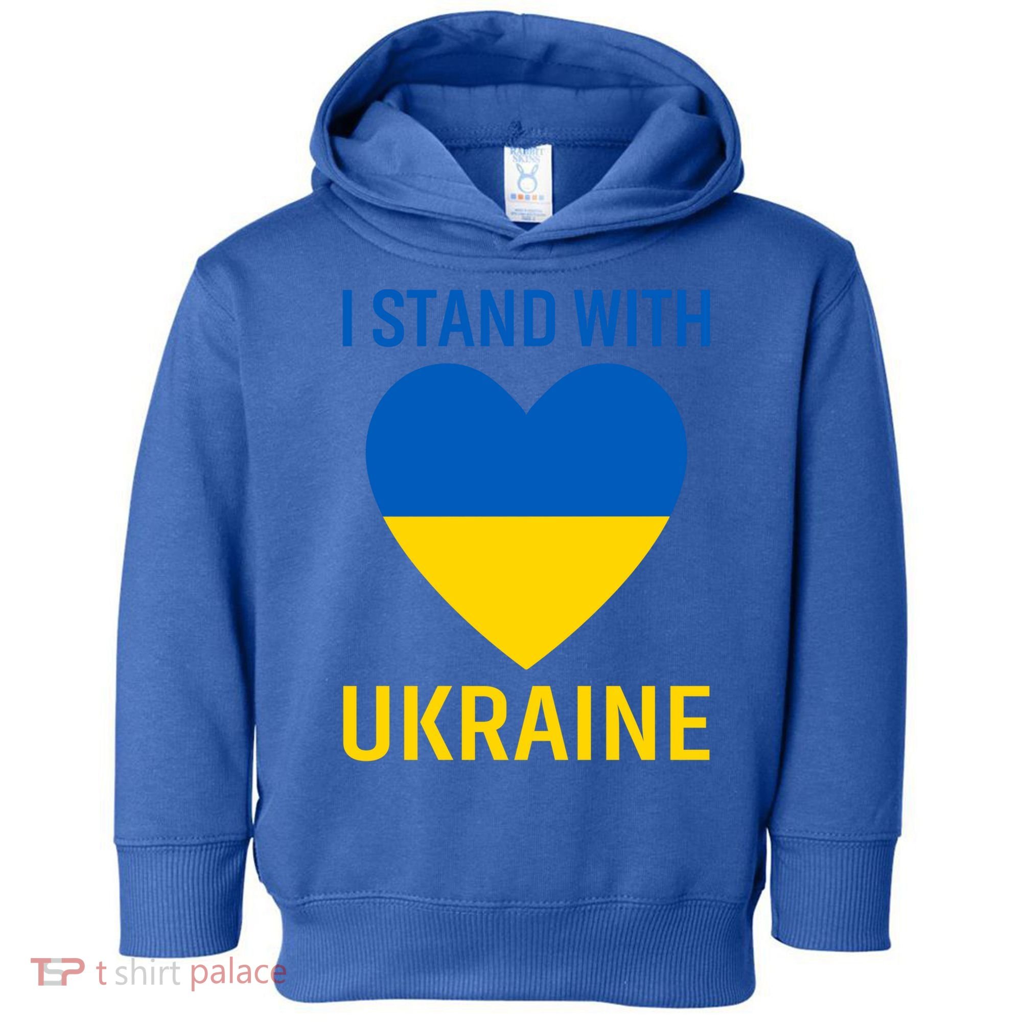 I Stand With Ukraine Ukrainian Flag Gift Toddler Hoodie