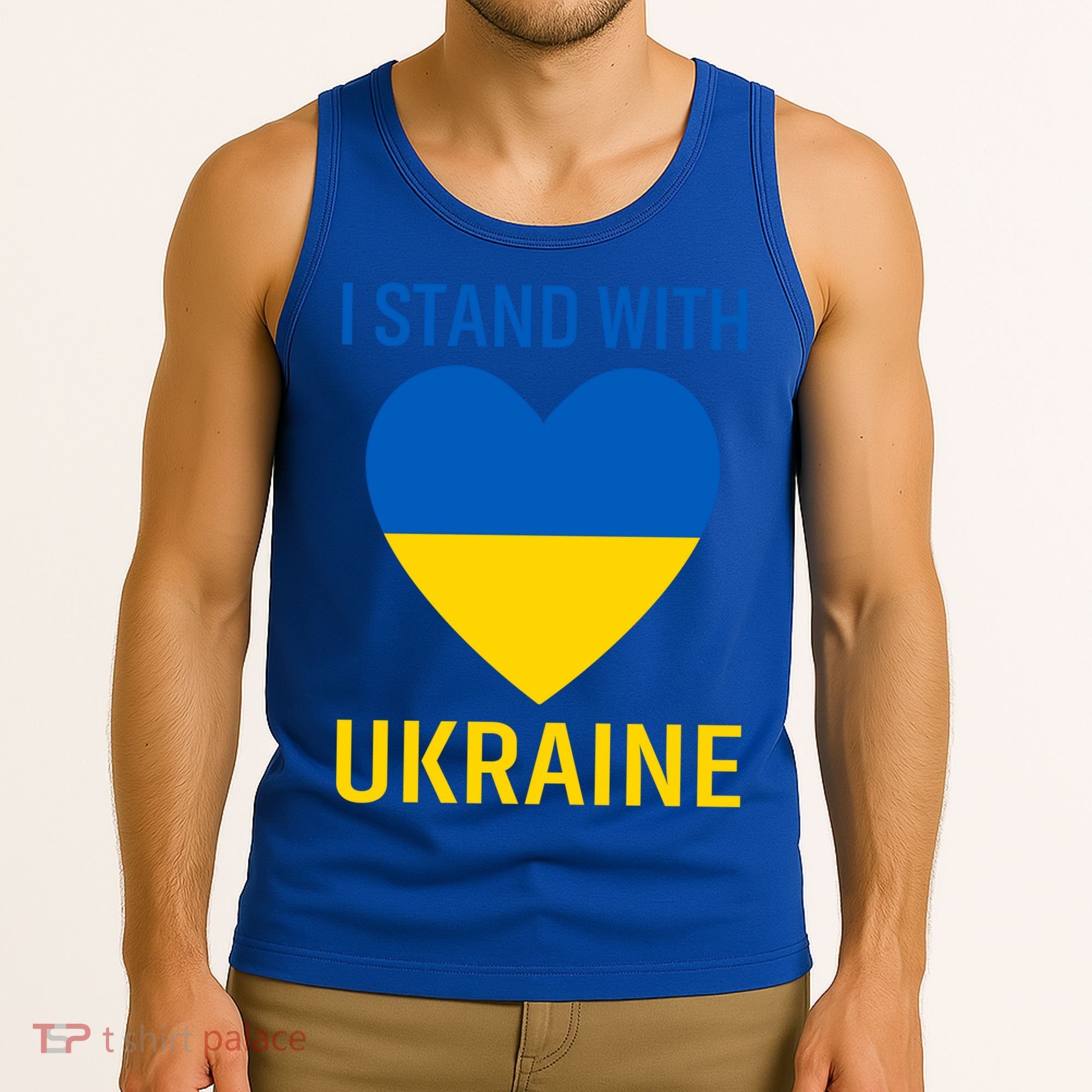 I Stand With Ukraine Ukrainian Flag Gift Tank Top