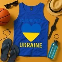 I Stand With Ukraine Ukrainian Flag Gift Tank Top thumb 4
