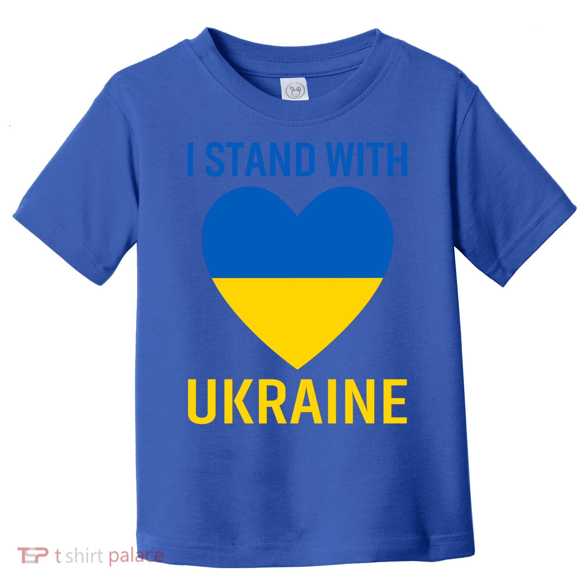 I Stand With Ukraine Ukrainian Flag Gift Toddler T-Shirt